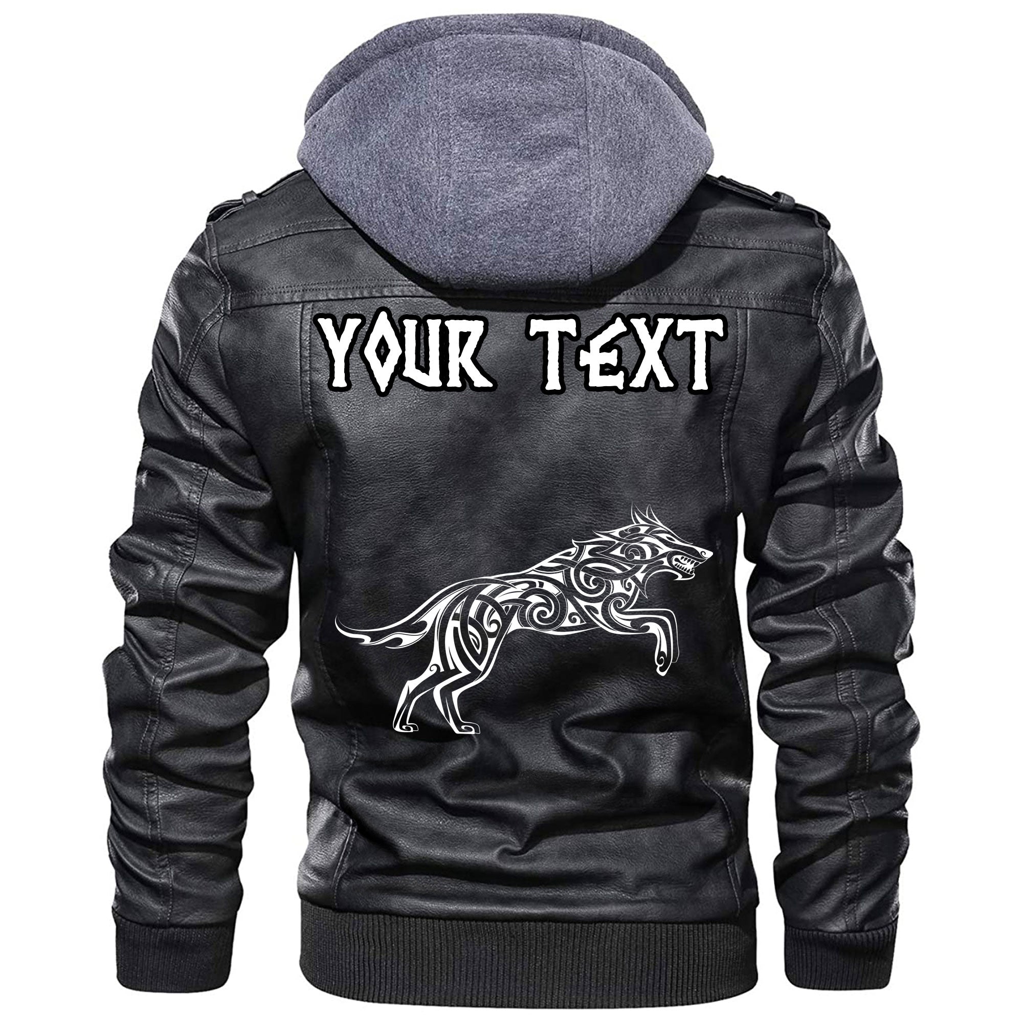 custom-wonder-print-shop-wolf-tattoo-in-traditional-celtic-style-leather-jacket