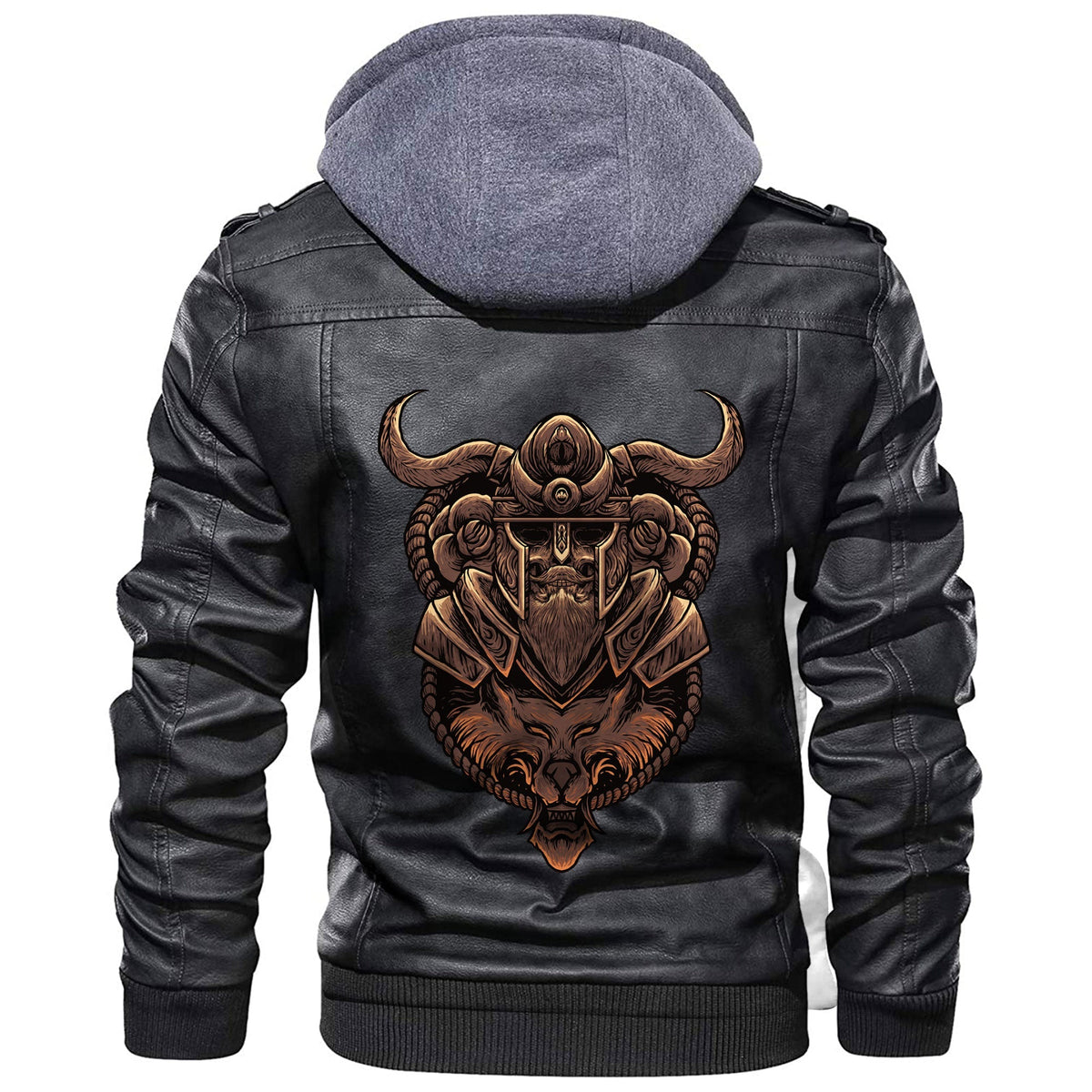 Viking Wolf Warrior Leather Jacket RLT12 - Wonder Print Shop