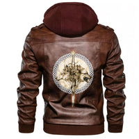 Viking Wolfs and Sword Leather Jacket RLT12 - Wonder Print Shop