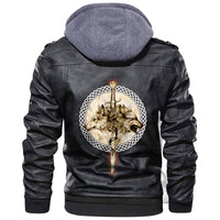 Viking Wolfs and Sword Leather Jacket RLT12 - Wonder Print Shop