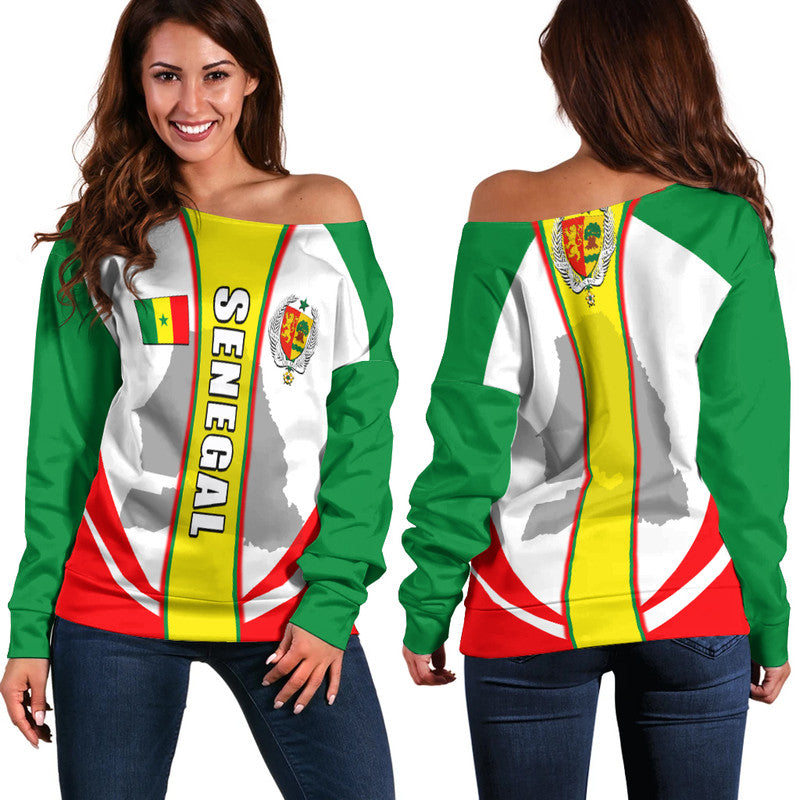 Senegal Off Shoulder Sweater Simple Vibe LT6 - Wonder Print Shop