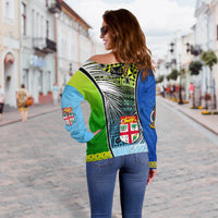 Vanuatu Malampa Fiji Day Off Shoulder Sweater 2022 LT6 - Wonder Print Shop