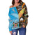 Australia Aboriginal And Fiji Tapa Women Off Shoulder Together LT8 - Wonder Print Shop