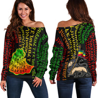 Ethiopia Women'S Off Shoulder Sweater Ethiopia Alphabet Patterns LT6 - Wonder Print Shop