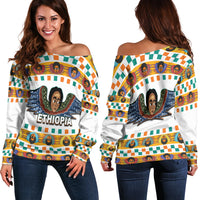 Ethiopia Women's Off Shoulder Ethiopian Church Angels White LT6 - Wonder Print Shop