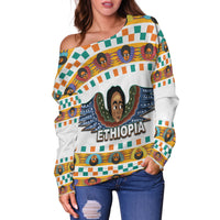Ethiopia Women's Off Shoulder Ethiopian Church Angels White LT6 - Wonder Print Shop