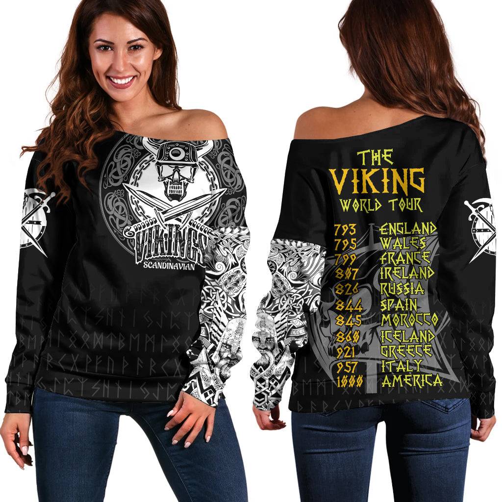Viking Off Shoulder Sweater - The Viking World Tour RLT12 - Wonder Print Shop