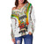 Ethiopia Off Shoulder Sweater Reggae Style No.1 LT6 - Wonder Print Shop