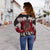 Native American Women's Off Shoulder Sweater Native Dreamcatcher LT6 - Wonder Print Shop
