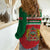 Morocco Football Geometric Halftone Pattern Women Casual Shirt - Wonder Print Shop