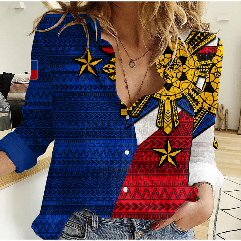 Filipino Casual Shirt Tribal Flag Style LT6 - Wonder Print Shop