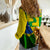 (Custom Personalised) Brasil Football Champions WC 2022 Women Casual Shirt - Wonder Print Shop