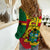(Custom Personalised) Ghana Football Flag Color Mixed Kente Pattern Women Casual Shirt - Wonder Print Shop