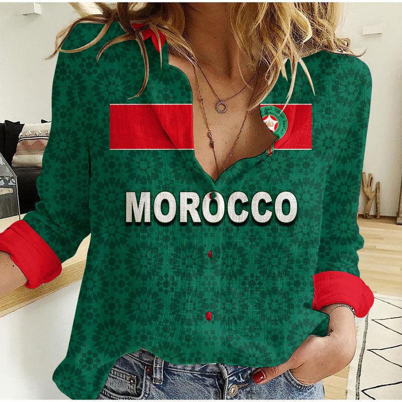 (Custom Personalised And Number) Morocco Soccer Casual Shirt World Cup Champions Green Style LT6 - Wonder Print Shop