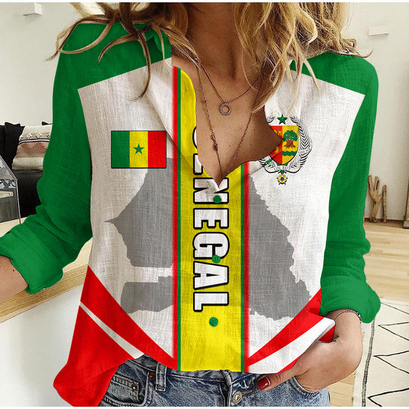 (Custom Personalised) Senegal Casual Shirt Simple Vibe LT6 - Wonder Print Shop