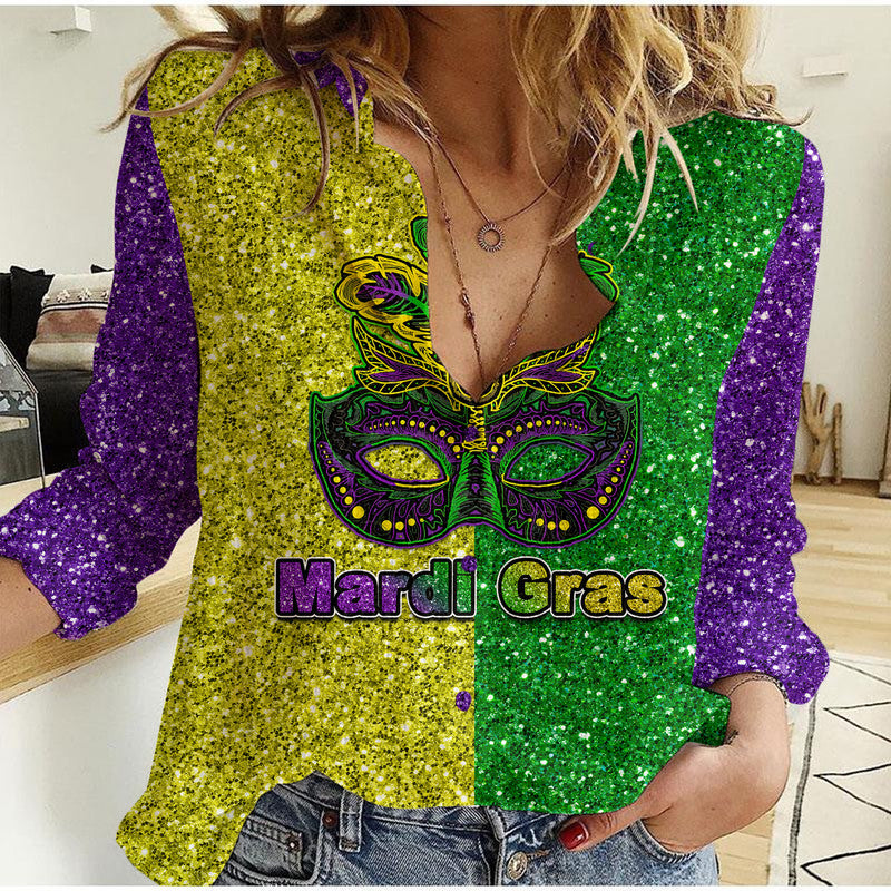 Mardi Gras Casual Shirt Colorful Style LT6 - Wonder Print Shop