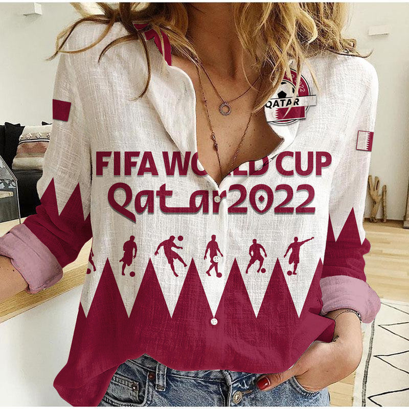 custom-personalised-qatar-wc-2022-flag-style-women-casual-shirt-the-maroon-football-player