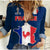 France Football World Cup 2022 With Flag Map Women Casual Shirt - Wonder Print Shop