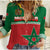 custom-personalised-morocco-football-geometric-halftone-pattern-women-casual-shirt