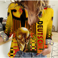 Germany Deutschland Champion Qatar 2022 Women Casual Shirt - Wonder Print Shop