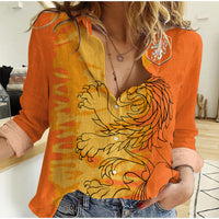 Netherlands Football Oranje Sport Design Women Casual Shirt - Wonder Print Shop