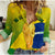 (Custom Personalised) Brasil Football Champions Flag With Soccer Ball Women Casual Shirt - Wonder Print Shop