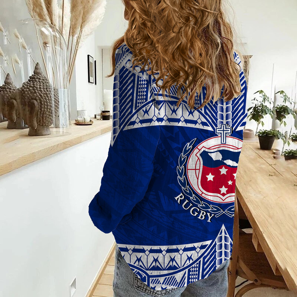 Toa Samoa Rugby Casual Shirt Siva Tau LT6 - Wonder Print Shop