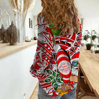 Hawaii Mele Kalikimaka Santa Claus Beach Casual Shirt LT6 - Wonder Print Shop