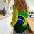 Brazil World Cup Soccer Women Casual Shirt LT6 - Wonder Print Shop