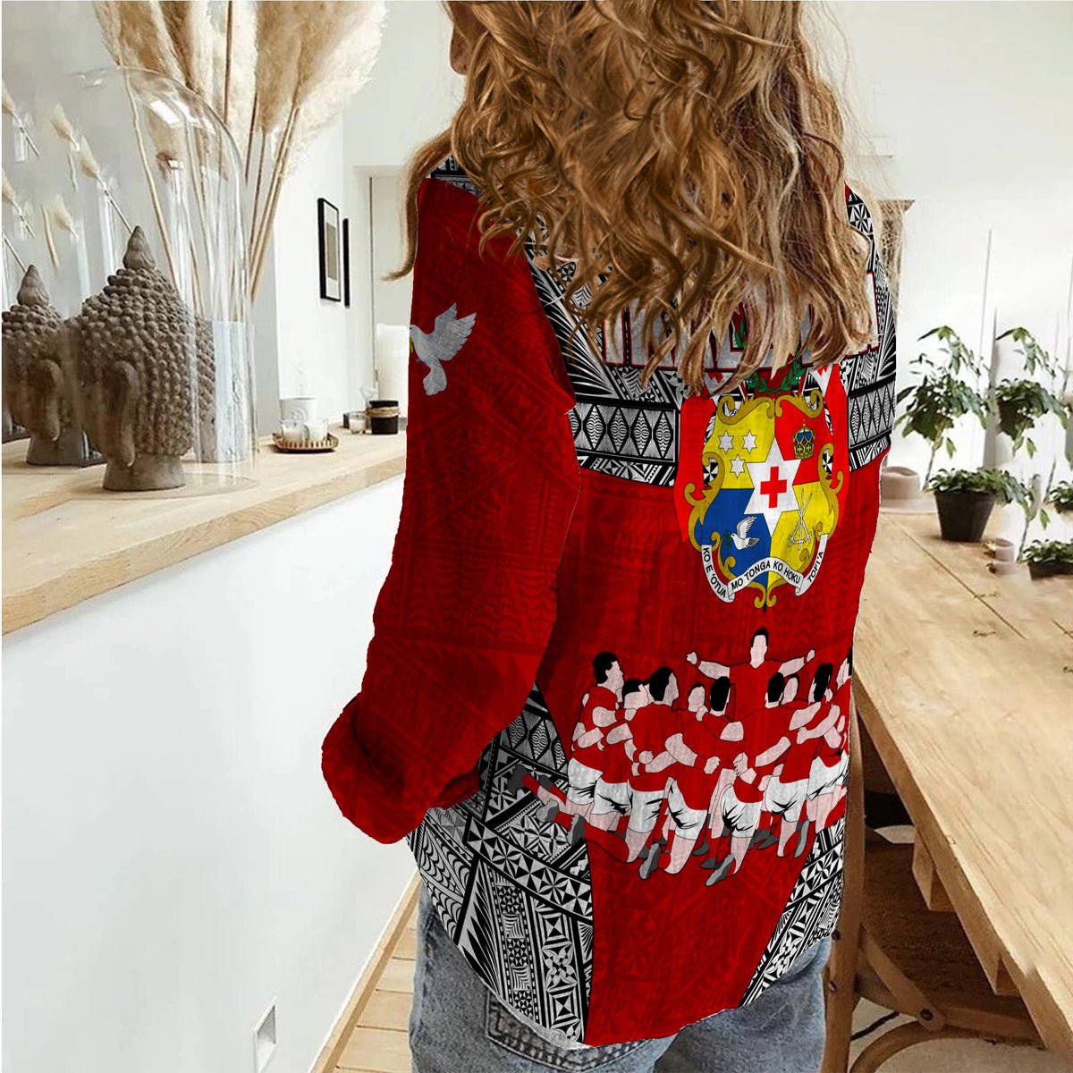 Tonga Rugby Ikale Tahi Sipi Tau Women Casual Shirt LT2 - Wonder Print Shop