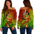Hawaii Hula Girl Reggae Women Off Shoulder Sweater LT2 - Wonder Print Shop