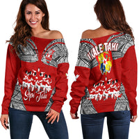 Tonga Rugby Ikale Tahi Sipi Tau Women Off Shoulder Sweater LT2 - Wonder Print Shop