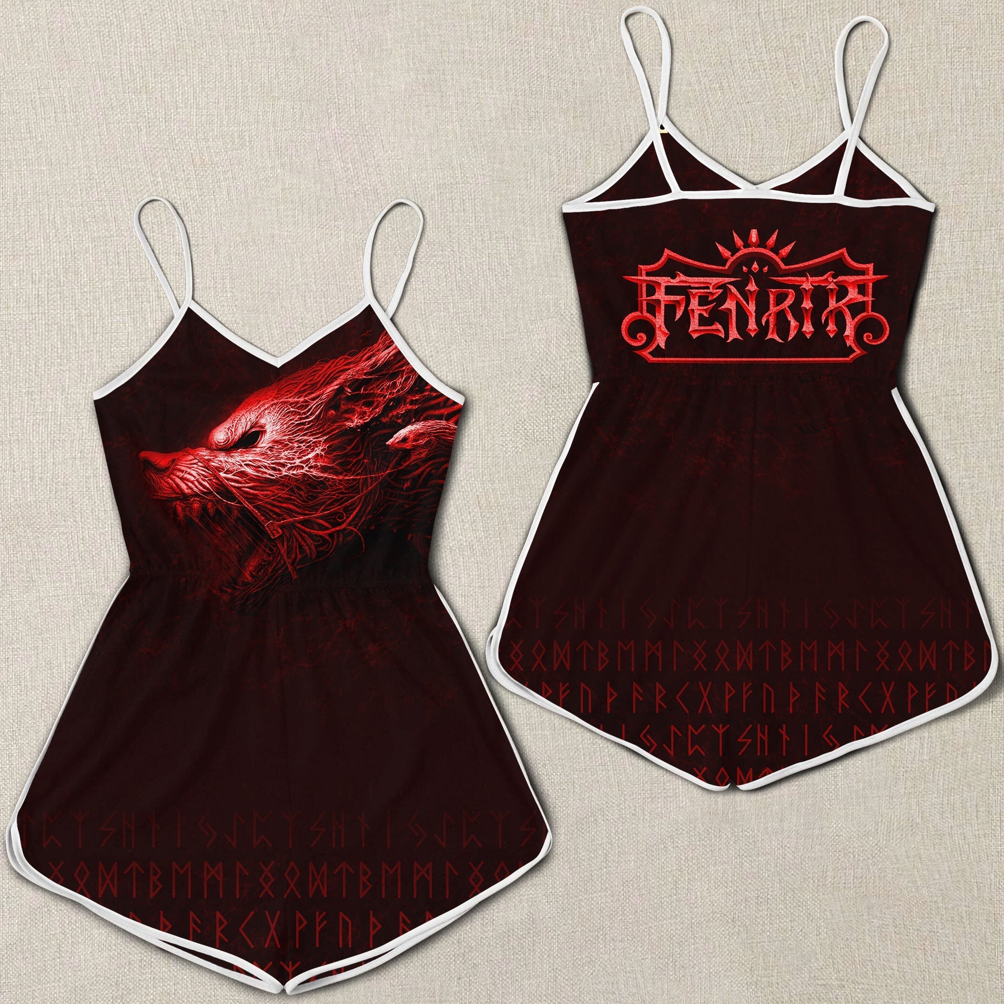 viking-women-rompers-fenrir-wolf-red