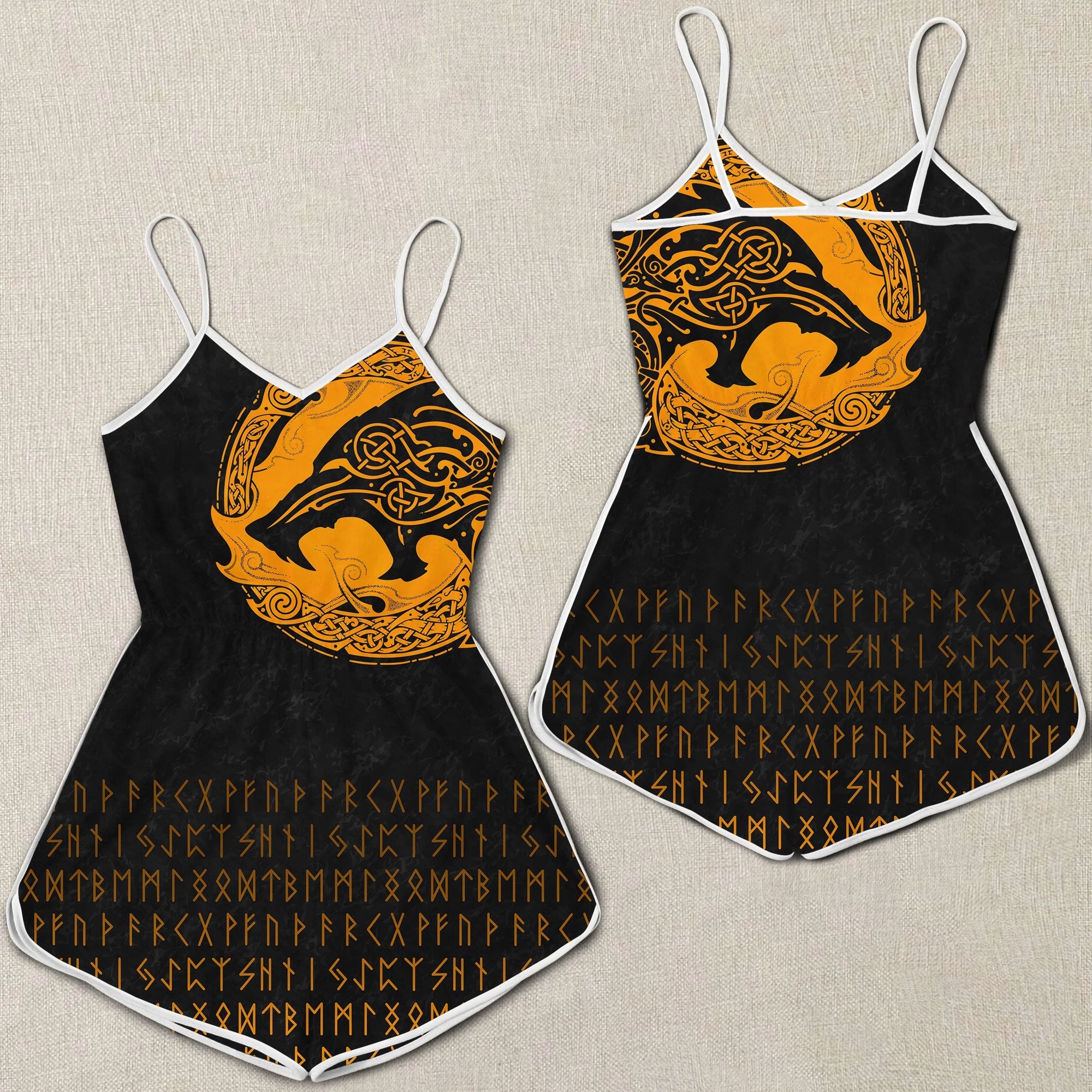 viking-women-rompers-fenrir-wolf-orange