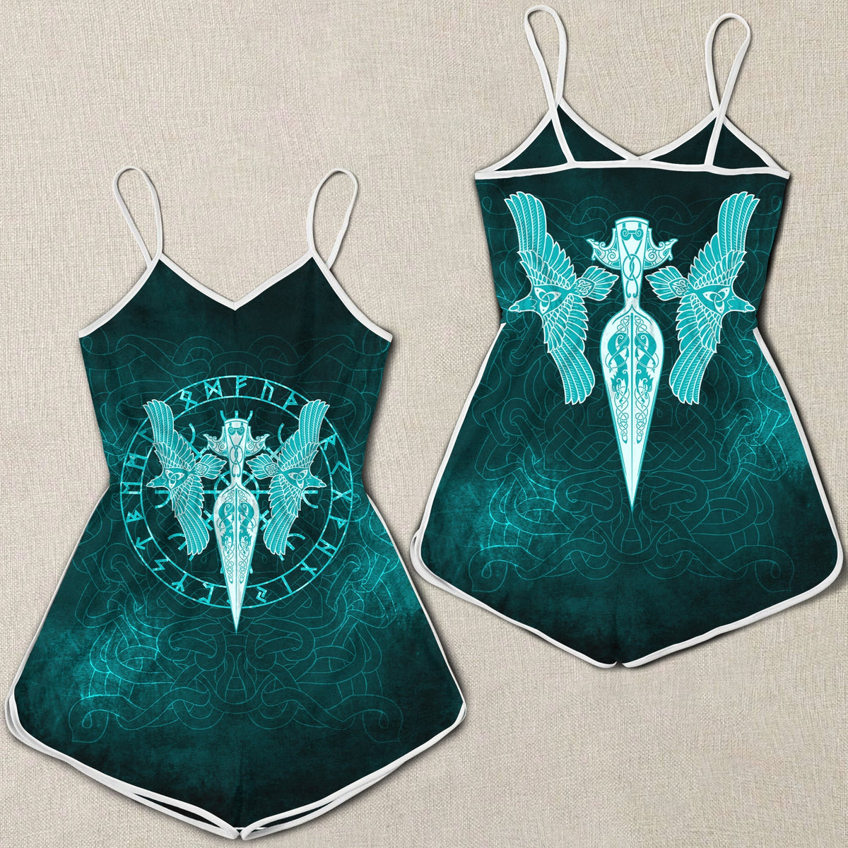 viking-women-rompers-cyan-spear-of-the-god-odin-gungnir-and-two-cyan-ravens-style