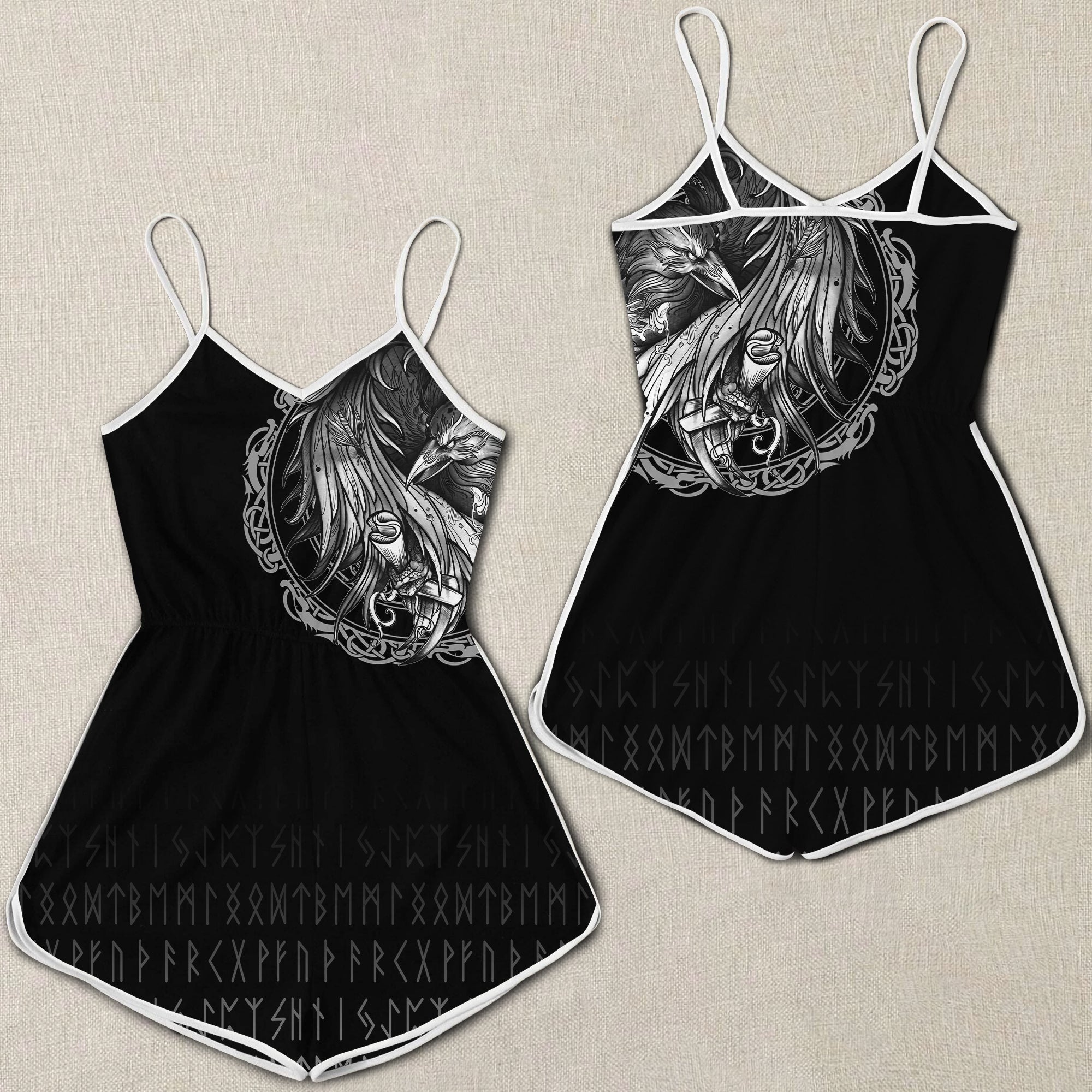 viking-women-rompers-norse-raven-tattoo