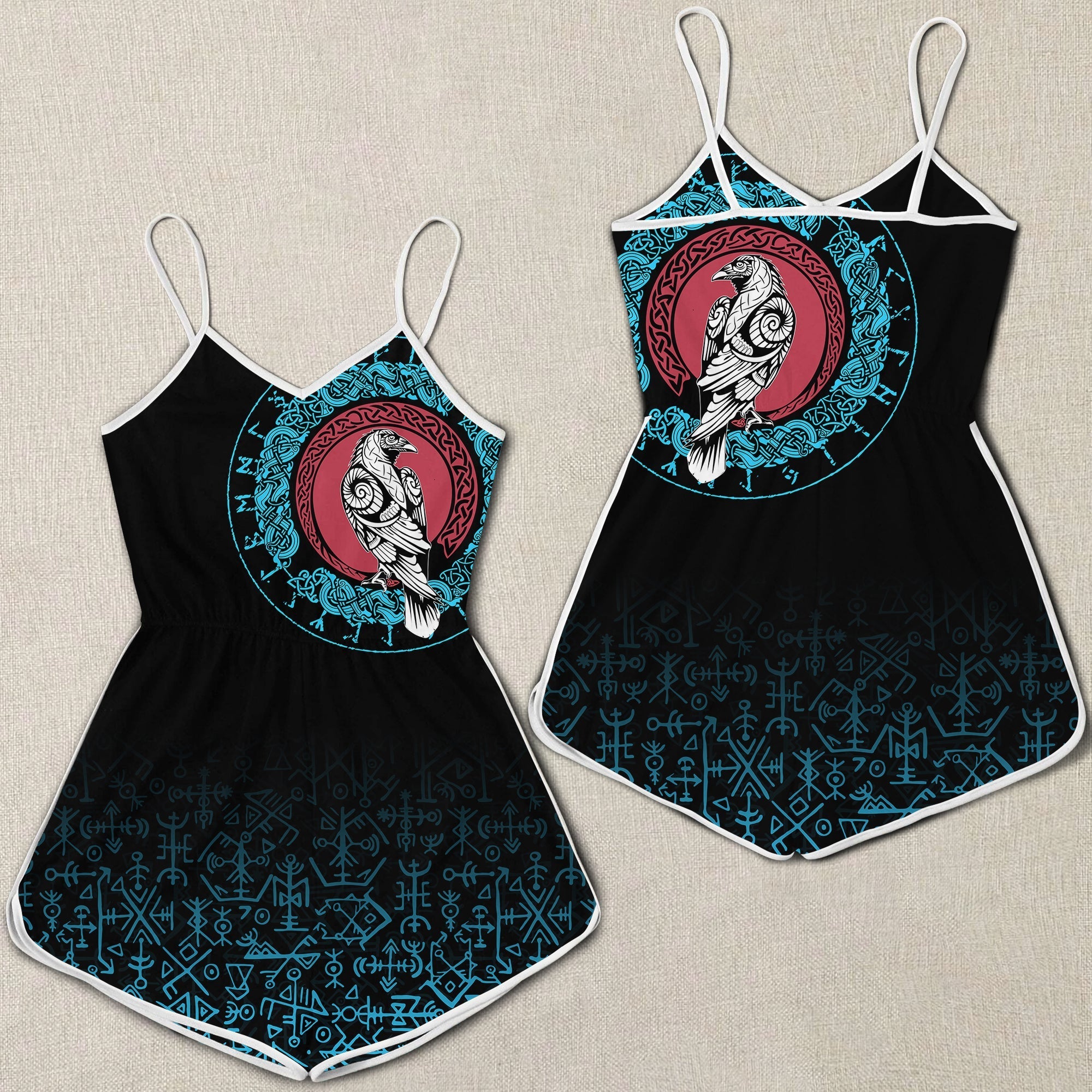 viking-women-rompers-raven-celtic-cyan-tattoo