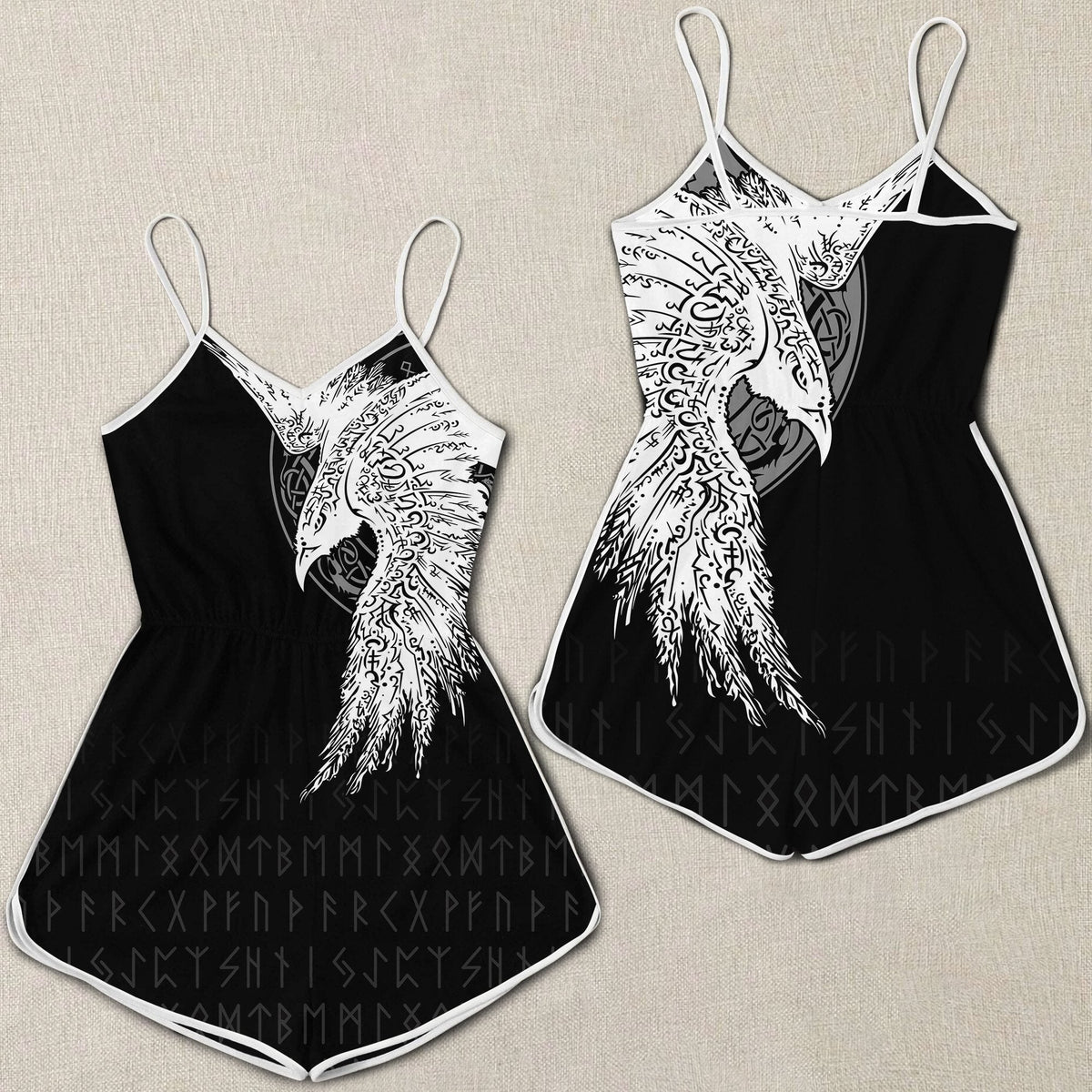 viking-women-rompers-mystical-raven-tattoo-special