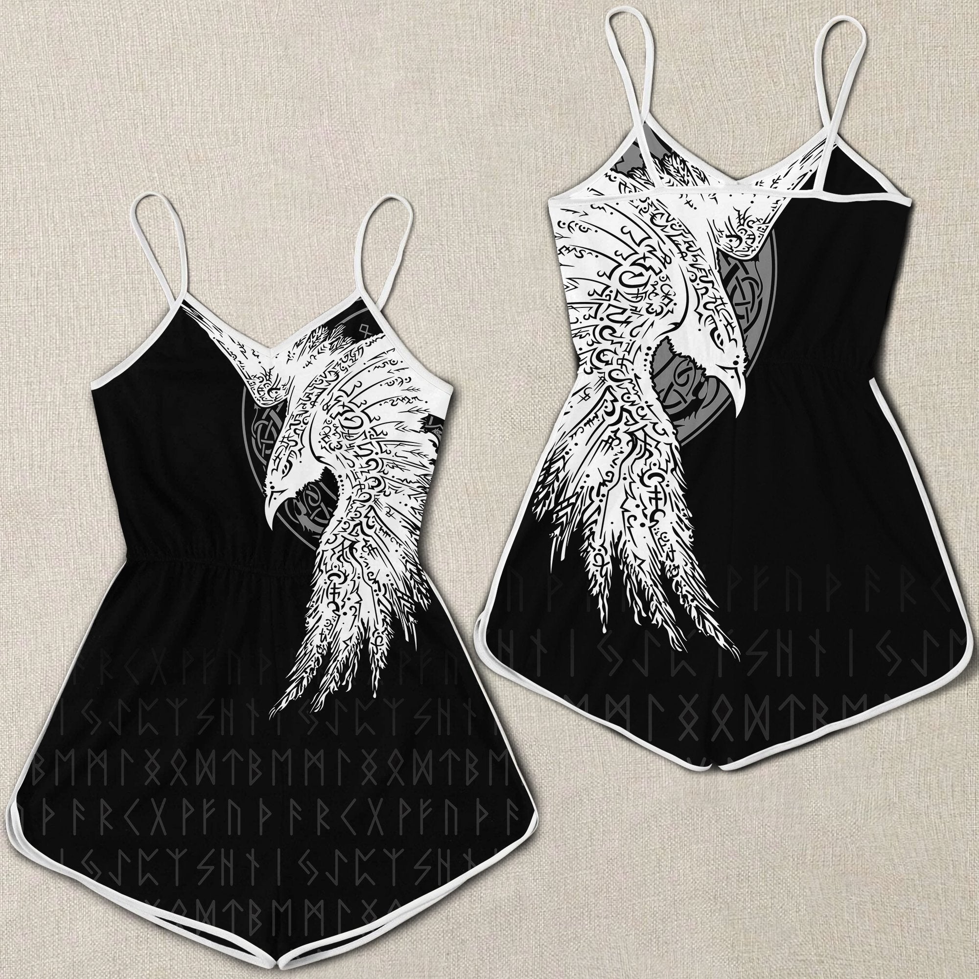 viking-women-rompers-mystical-raven-tattoo-special