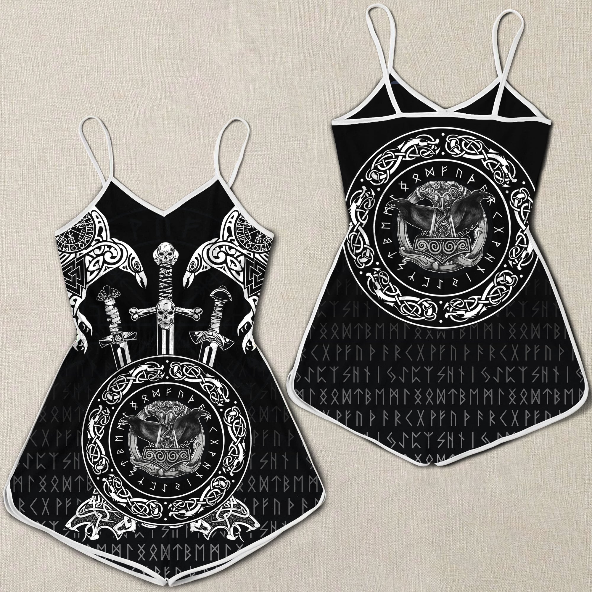 viking-women-rompers-huginn-and-muniin-with-mjolnir