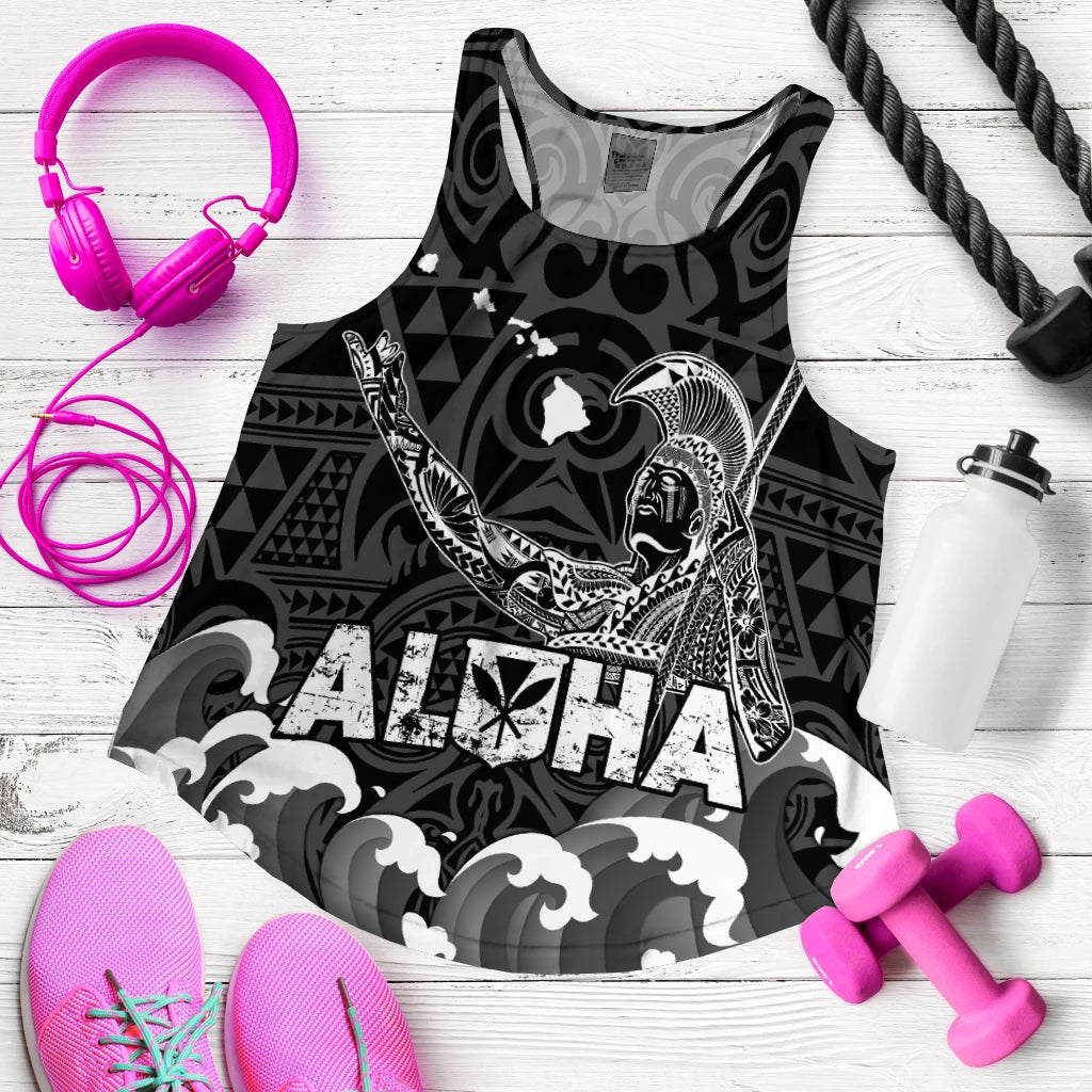 Custom Personalised Hawaii King Kamehameha Aloha Hawai'i Nei Women Tank Top LT2 - Wonder Print Shop