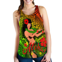 Hawaii Hula Girl Reggae Women Tank Top LT2 - Wonder Print Shop