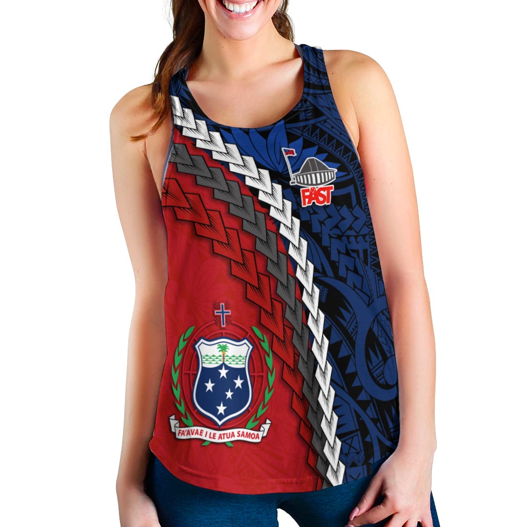 F.A.S.T Samoa Women Racerback Tank Polynesian LT13 - Wonder Print Shop
