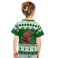 Red Dragon Nadolig Llawen Wales Christmas Kid T Shirt - Simple Style - Wonder Print Shop