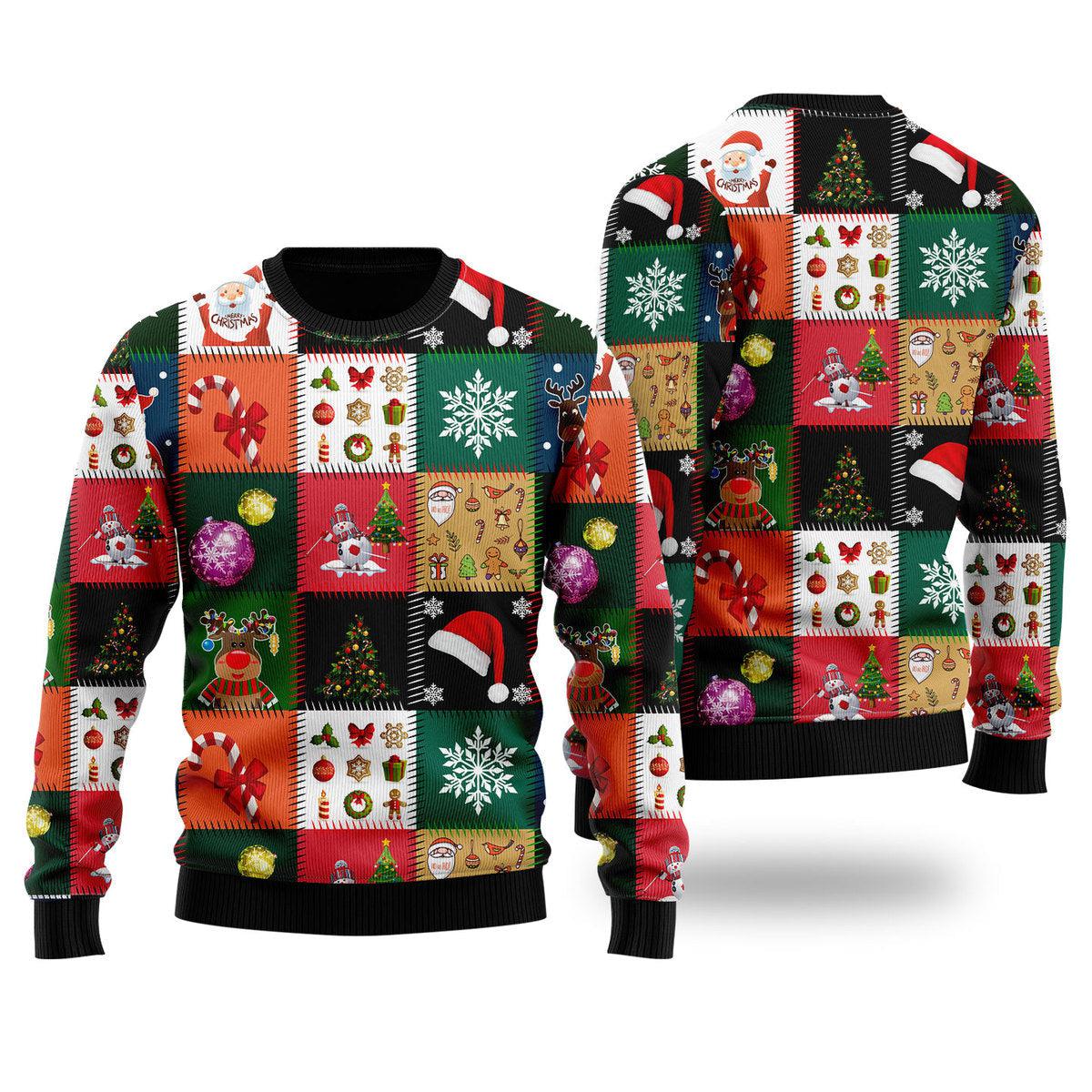 Xmas Fancy Santa Claus Ugly Christmas Sweater - Wonder Print Shop