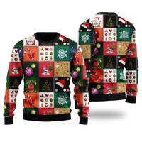 Xmas Fancy Santa Claus Ugly Christmas Sweater - Wonder Print Shop