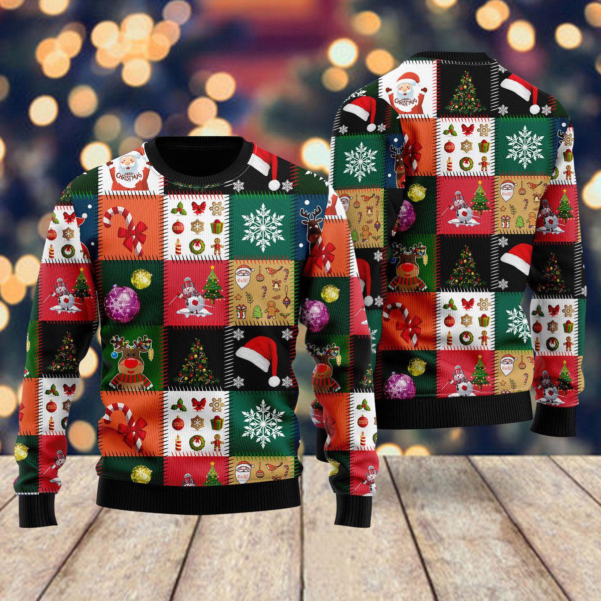 Xmas Fancy Santa Claus Ugly Christmas Sweater - Wonder Print Shop
