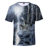 Wolf Driver Tree Native American 3D T Shirt LT10 - Wonder Print Shop
