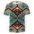 Native American Tribal Ethnic Pattern Blue Art 3D T Shirt LT10 - Wonder Print Shop
