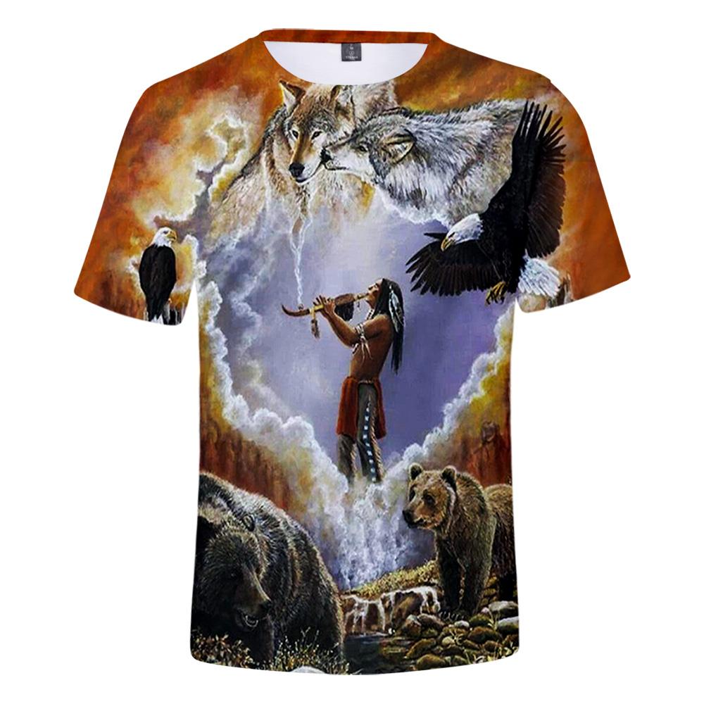 Calling The Totems Native American 3D Tshirt LT10 - Wonder Print Shop